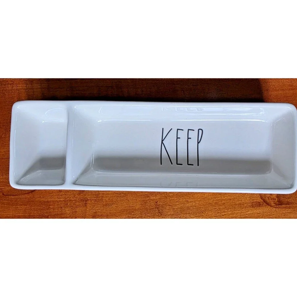 RAE DUNN by Magenta Divided Dish Tray 